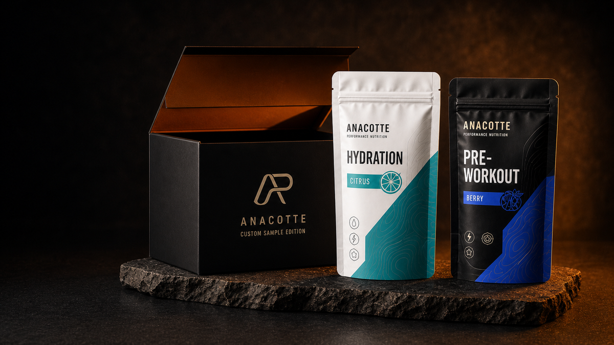 ANACOTTE custom printed sample edition packaging