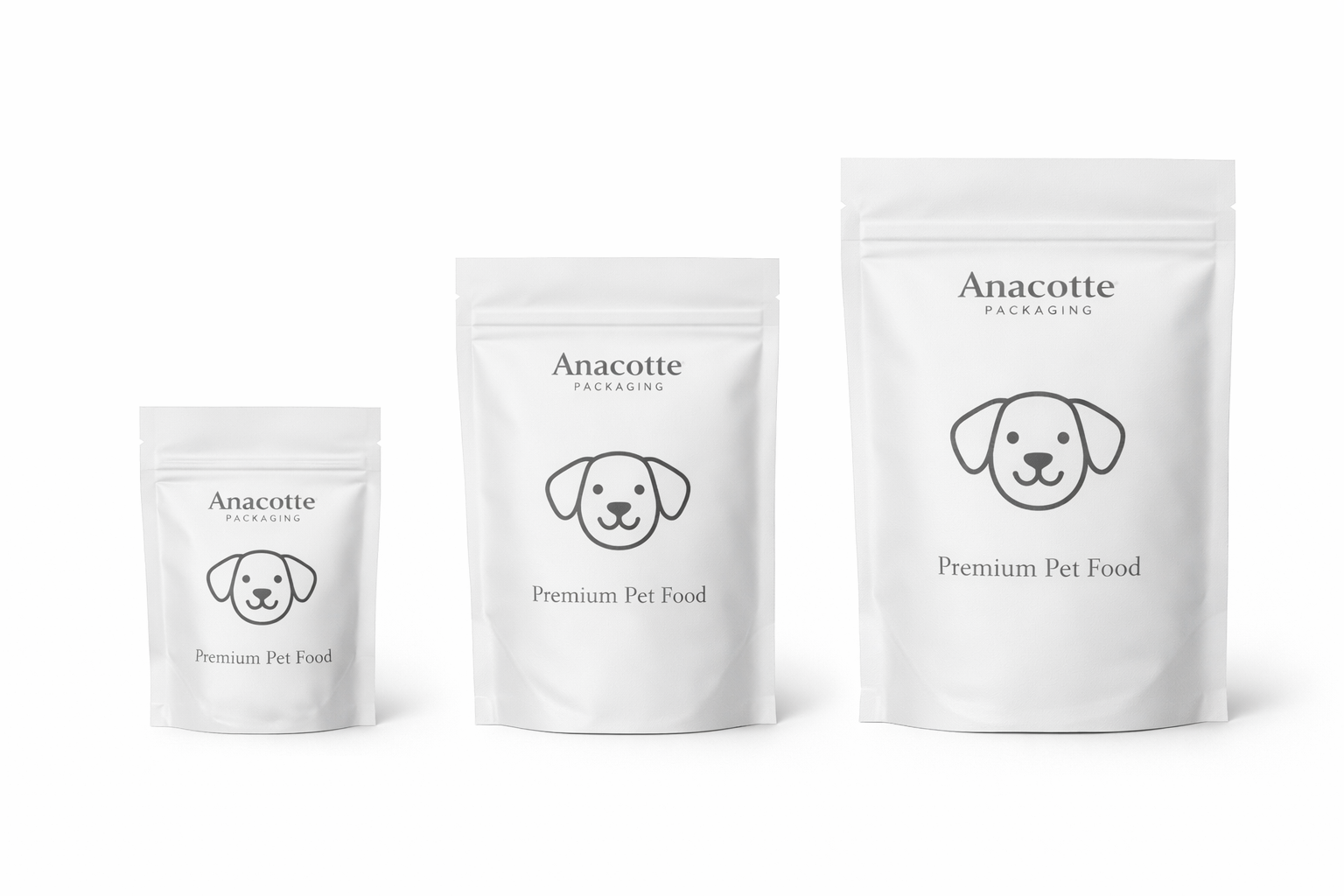 Custom Pet Food Packaging Bags | Flexible Stand Up & Flat Pouches for Pet Brands