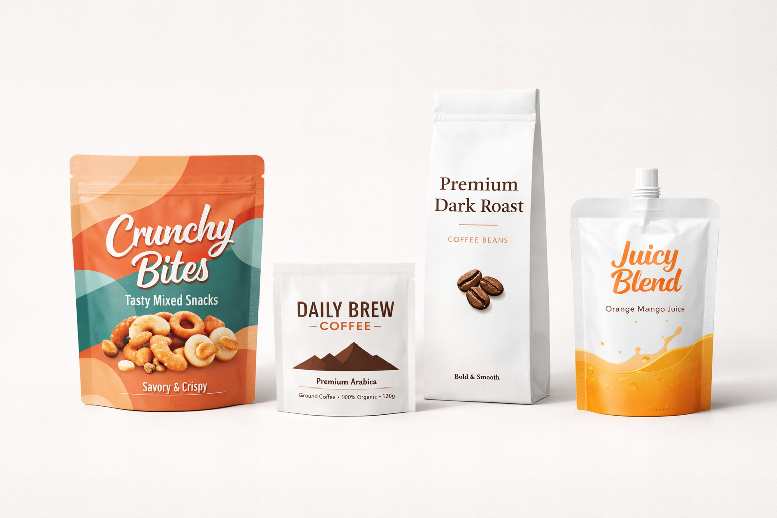 Custom Food Pouch Packaging – Flexible Barrier Bags for Food Products