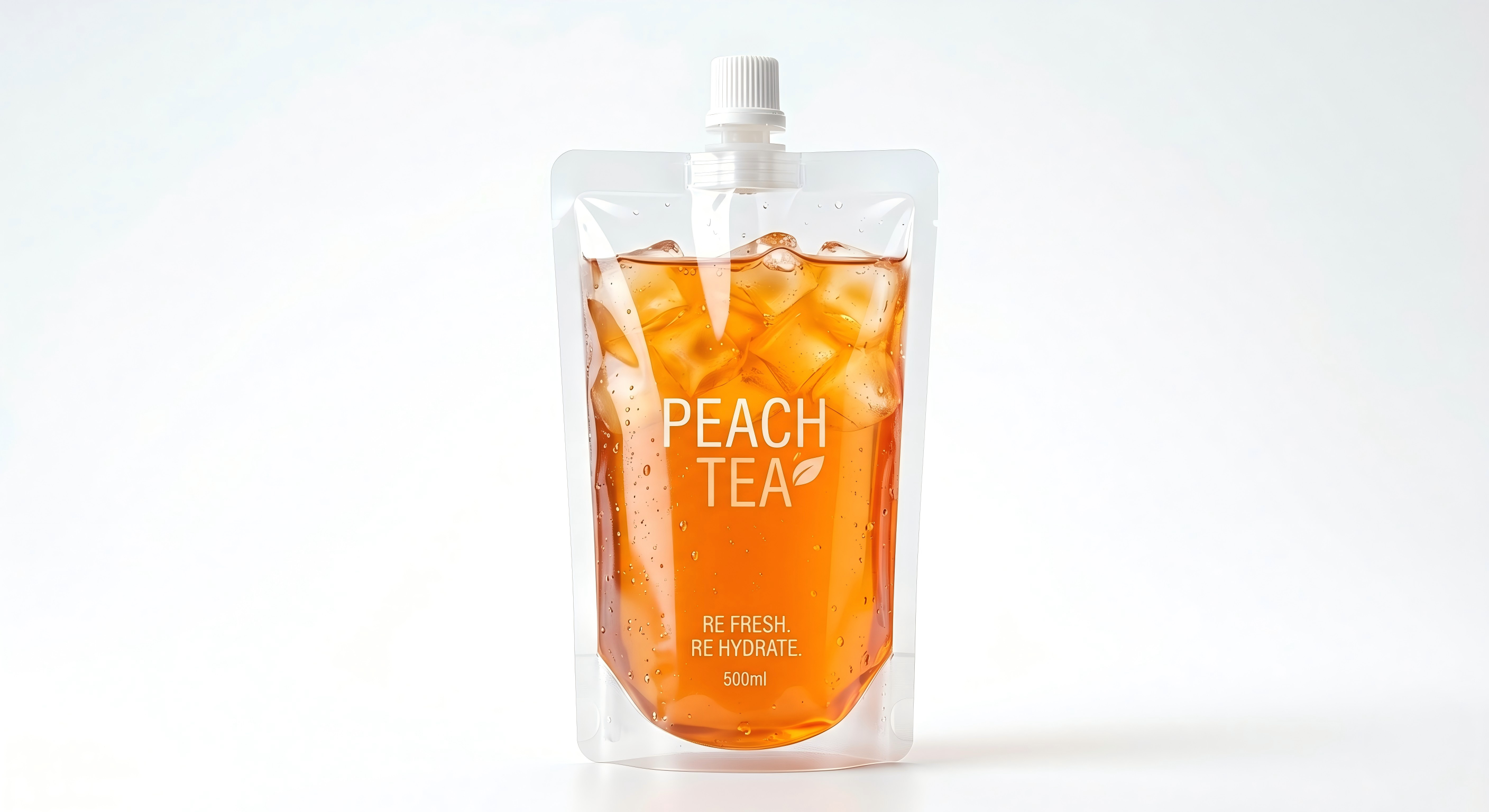 Clear PET Beverage Spout Pouch | Transparent Liquid Packaging