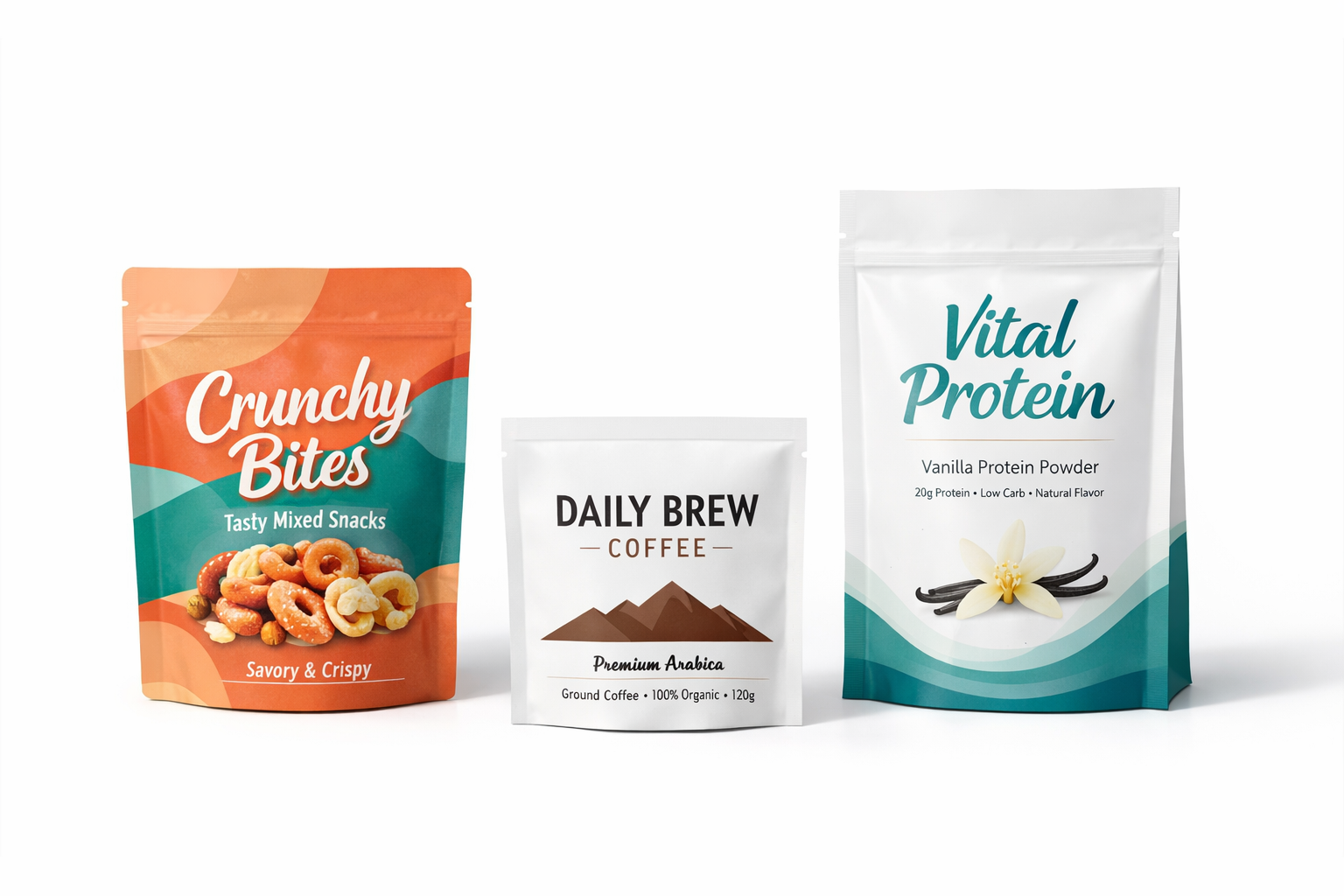 Custom Food Pouch Packaging – Flexible Barrier Bags for Food Products