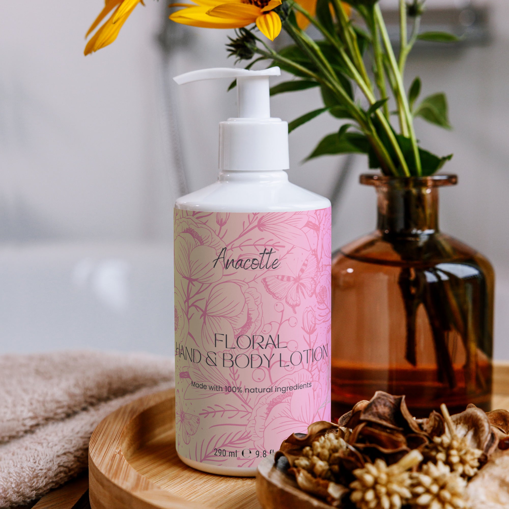 Anacotte Floral Hand & Body Lotion: Nourishing Luxury Elegance