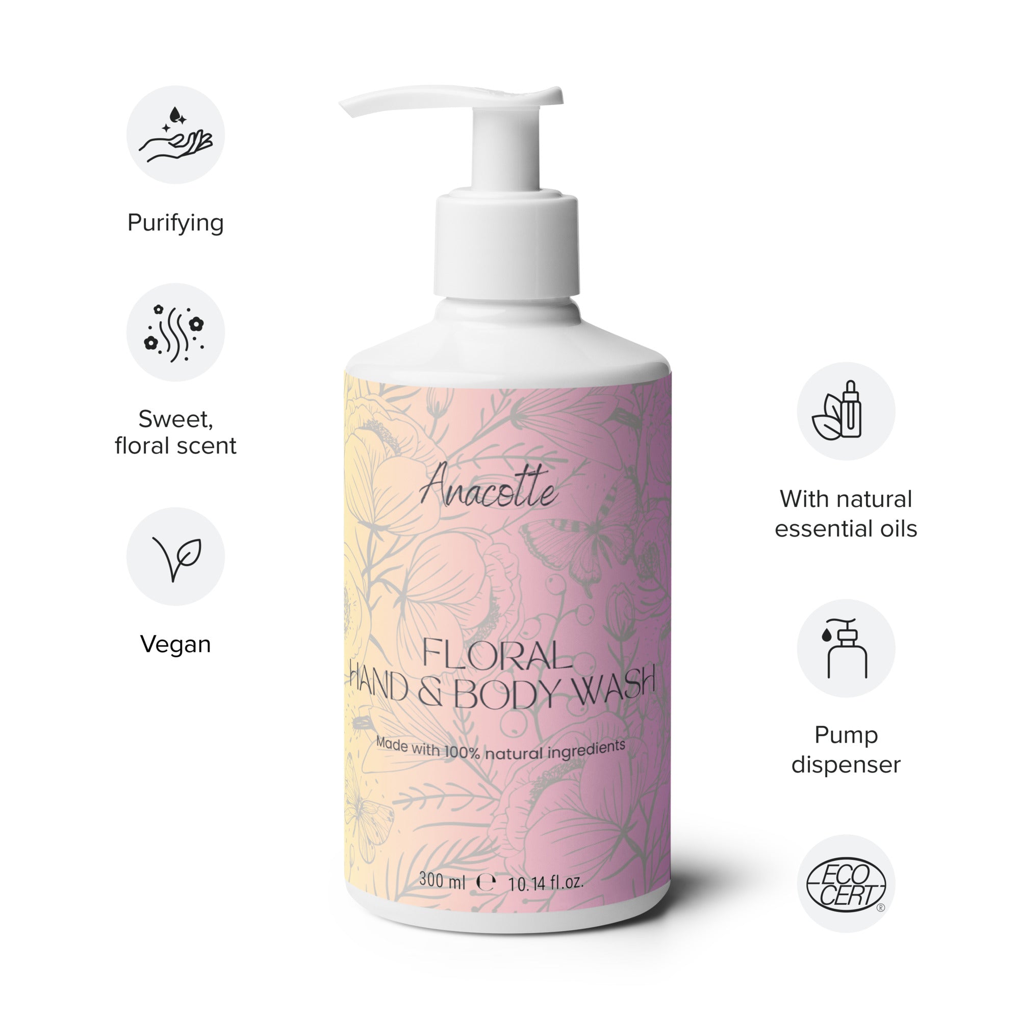 Anacotte Floral Fusion Hand & Body Wash