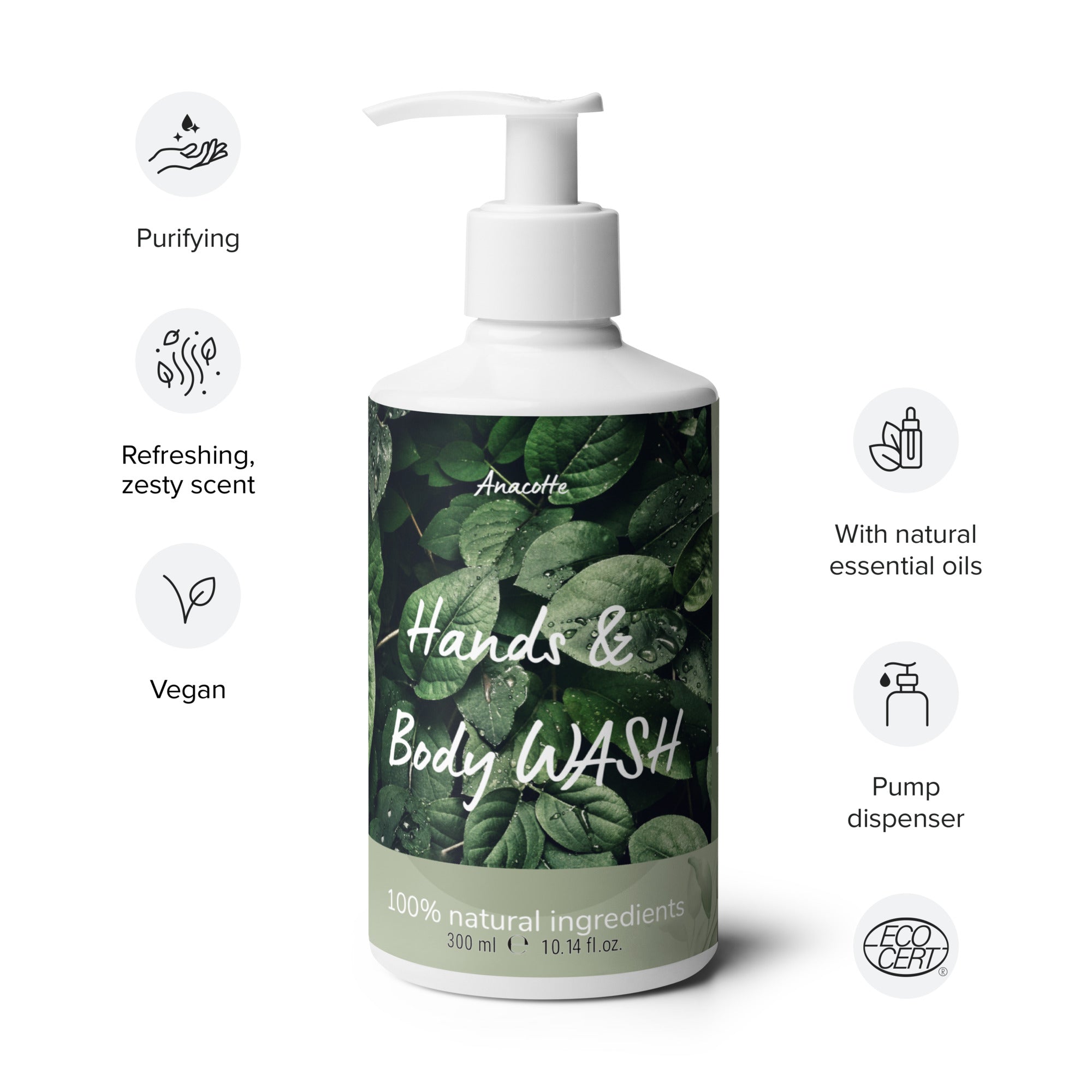 Anacotte Refreshing Hand & Body Wash: Feel the Clean, Fresh Feeling