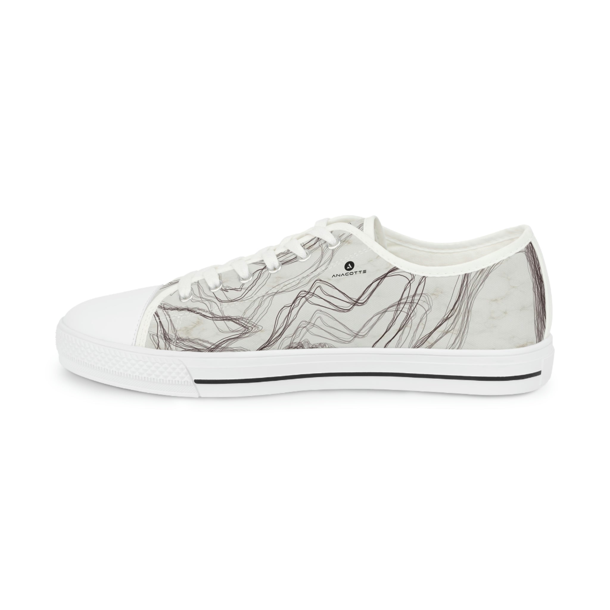 Anacotte Geometric Marble Men's Low Top Sneakers