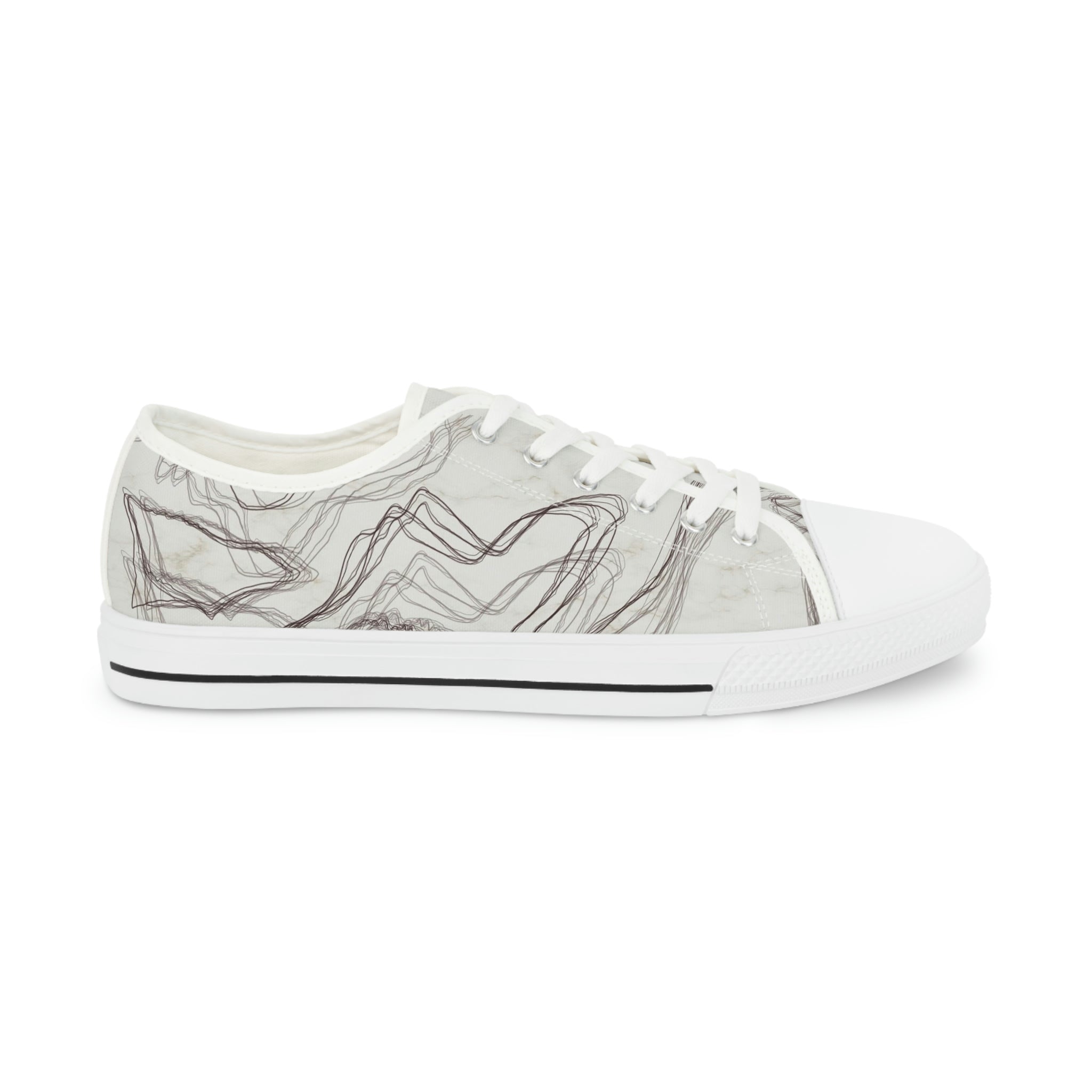 Anacotte Geometric Marble Men's Low Top Sneakers