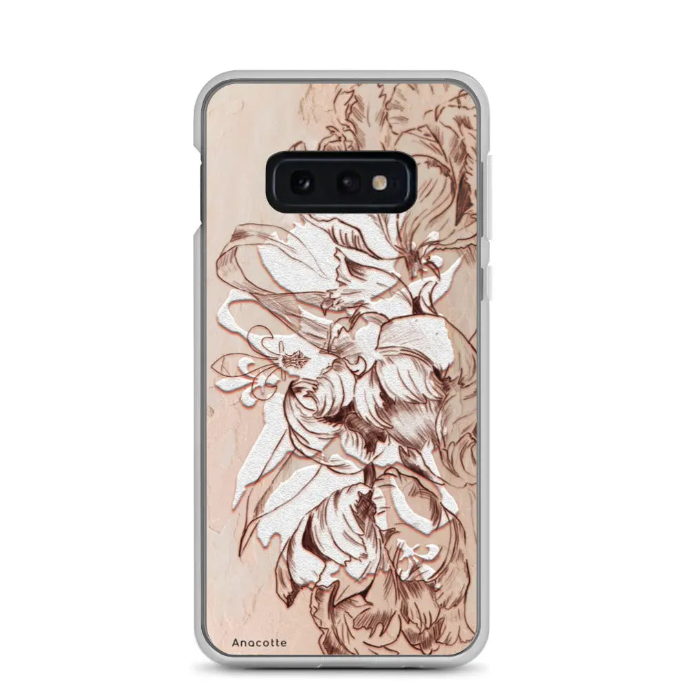 Anacotte Luxury Retro White Flowers Samsung Case Anacotte