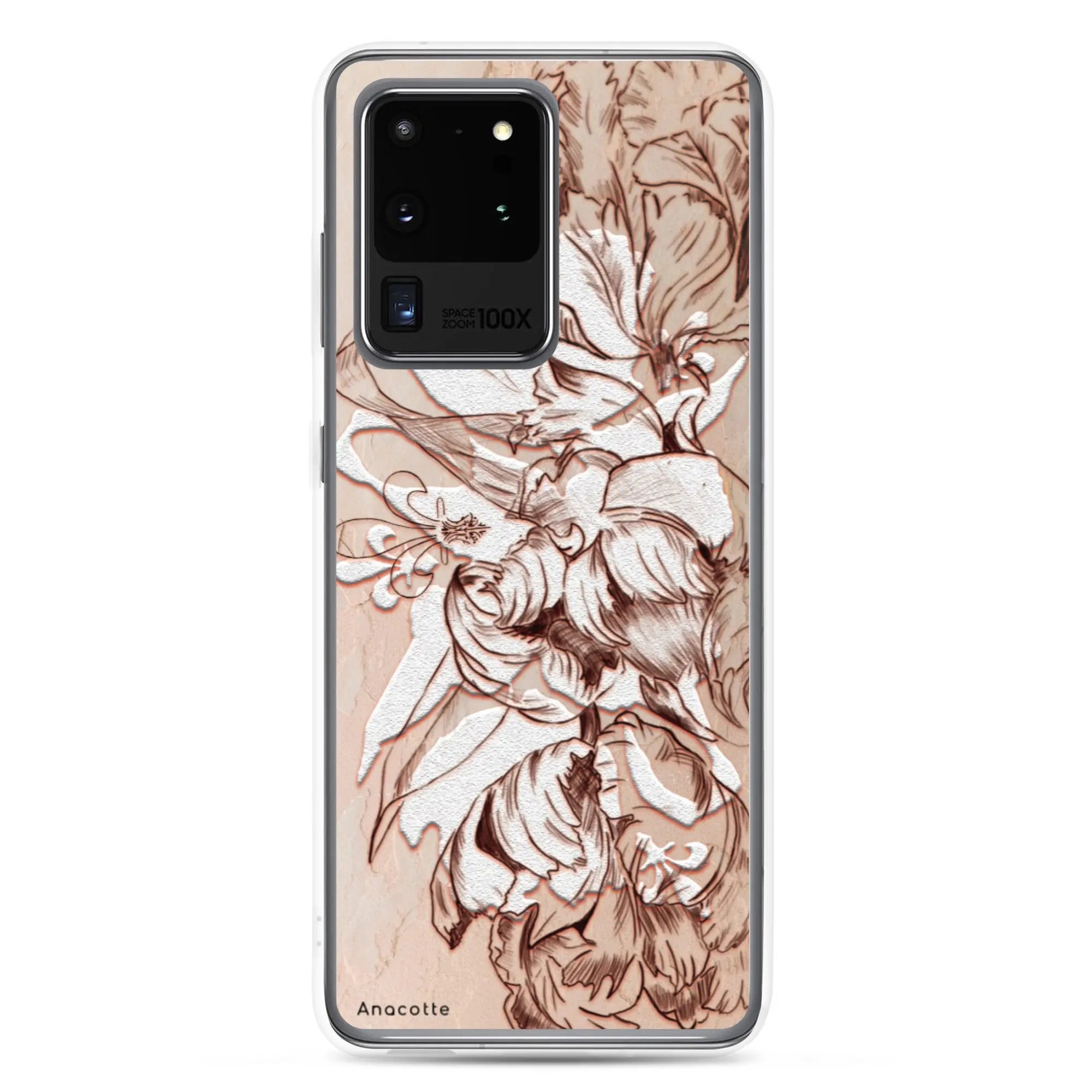 Anacotte Luxury Retro White Flowers Samsung Case Anacotte