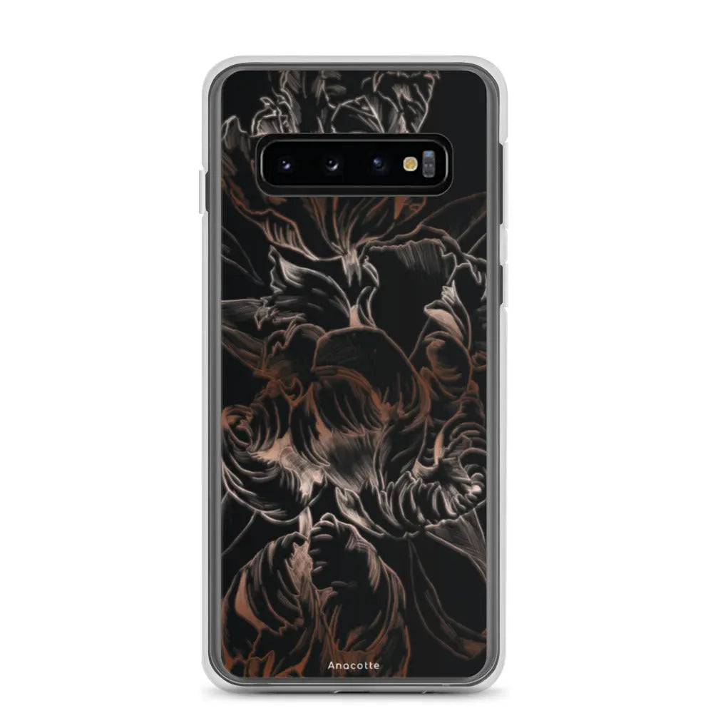 Anacotte Modern Simple Black Flower Leaf Samsung Case Anacotte