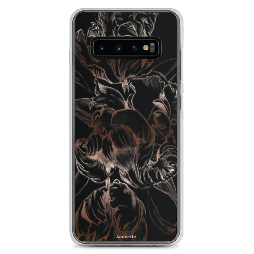 Anacotte Modern Simple Black Flower Leaf Samsung Case Anacotte