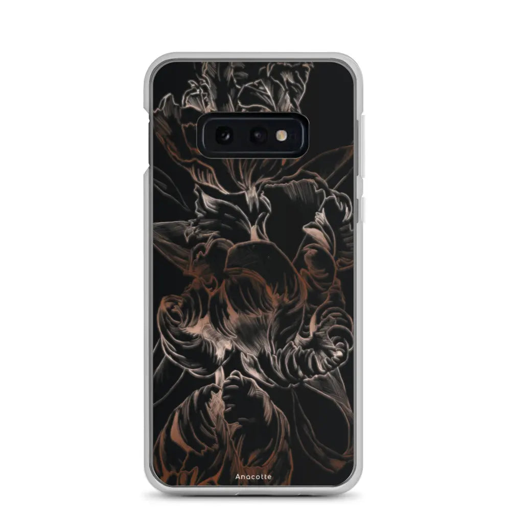 Anacotte Modern Simple Black Flower Leaf Samsung Case Anacotte