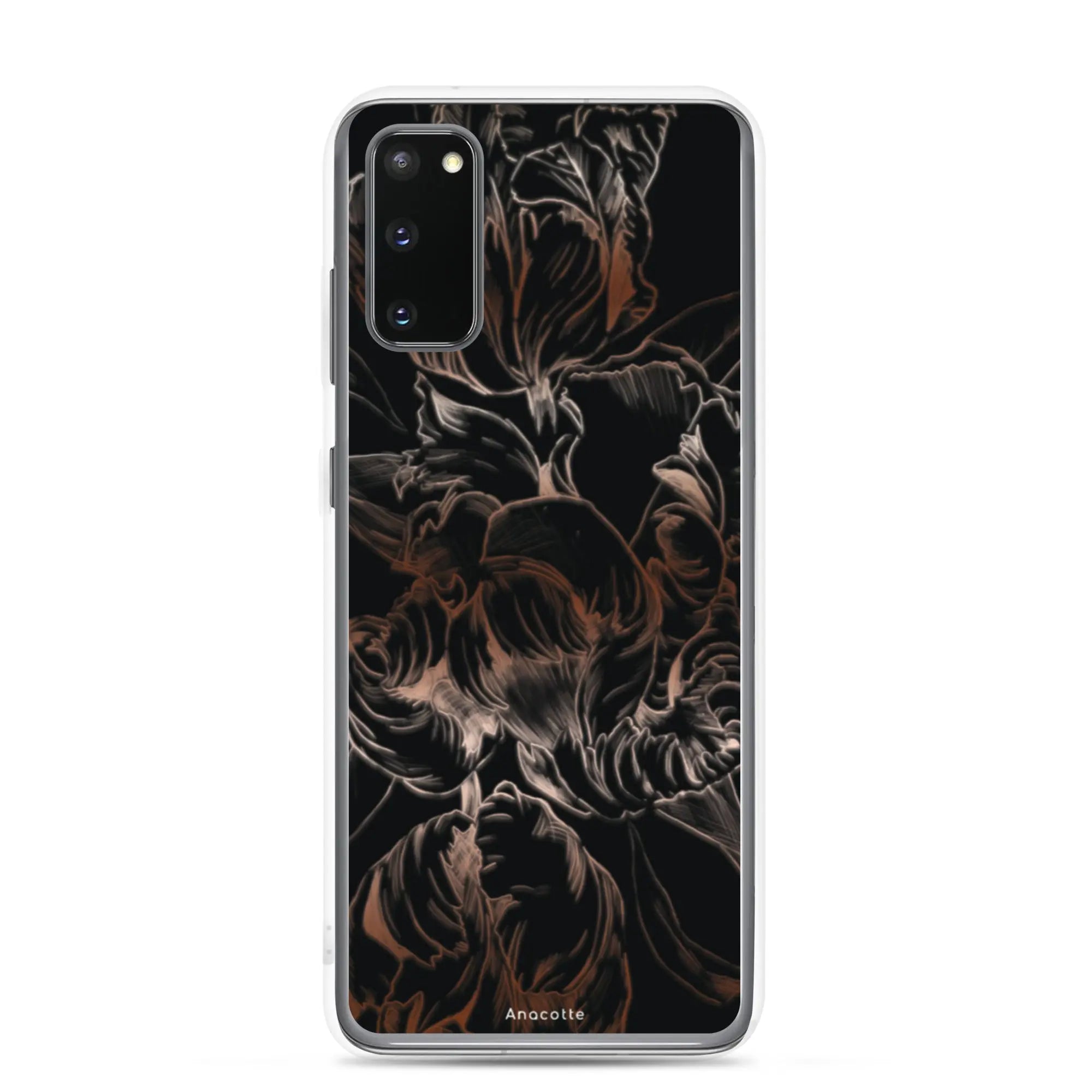 Anacotte Modern Simple Black Flower Leaf Samsung Case Anacotte