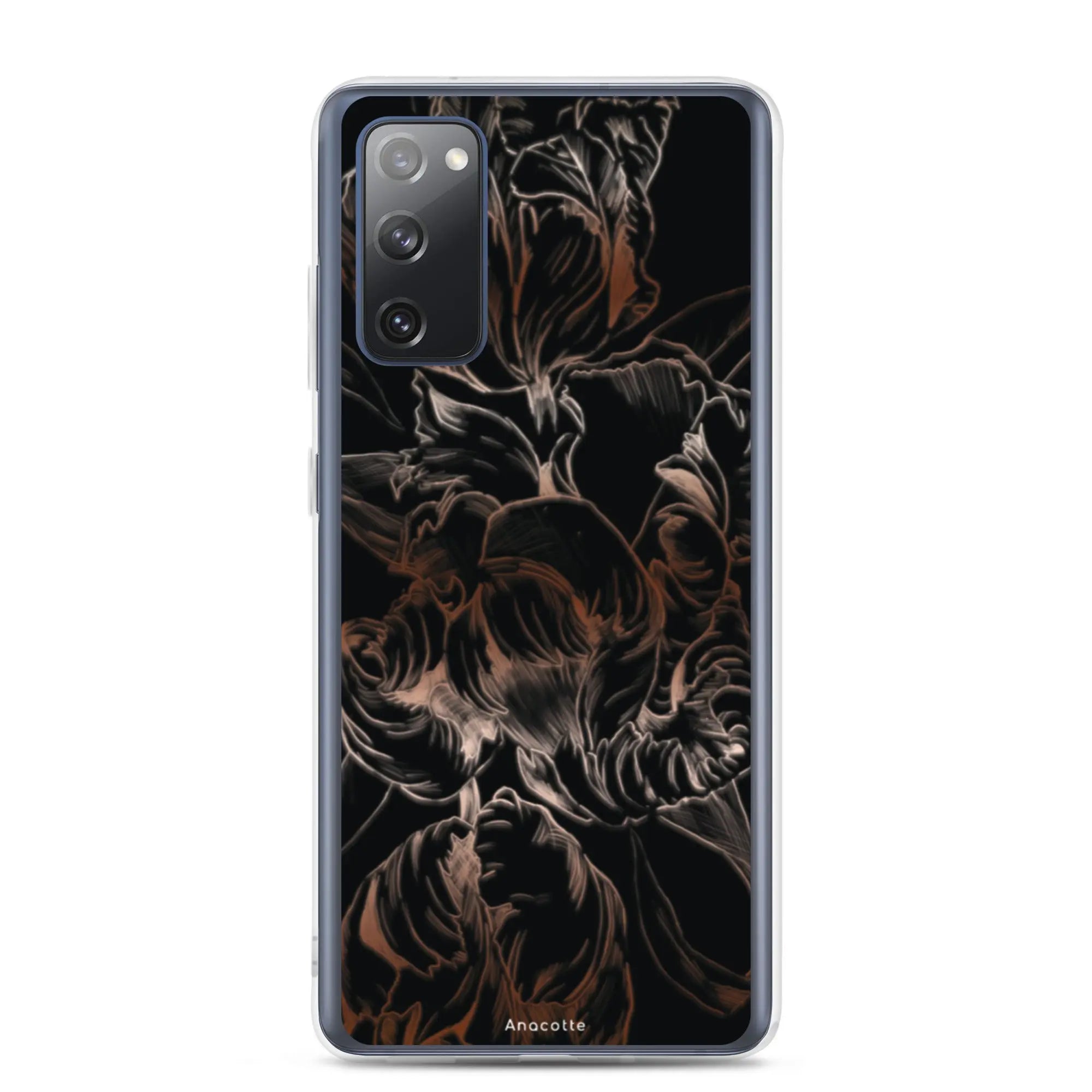 Anacotte Modern Simple Black Flower Leaf Samsung Case Anacotte