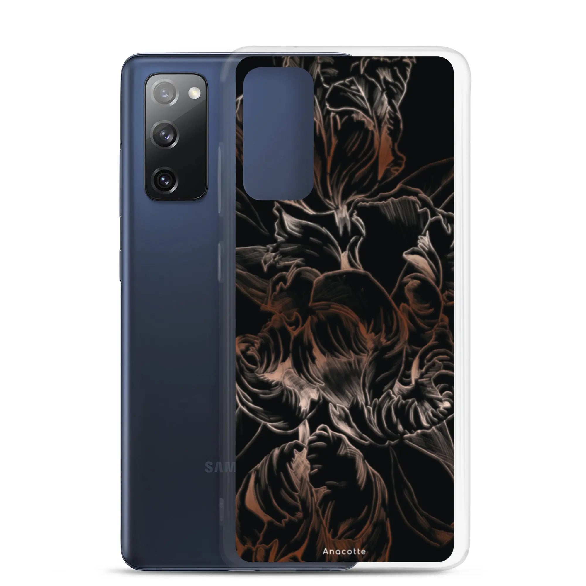 Anacotte Modern Simple Black Flower Leaf Samsung Case Anacotte