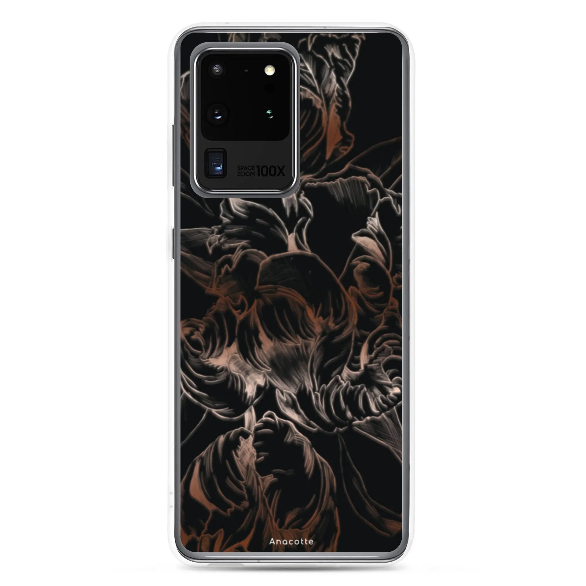 Anacotte Modern Simple Black Flower Leaf Samsung Case Anacotte