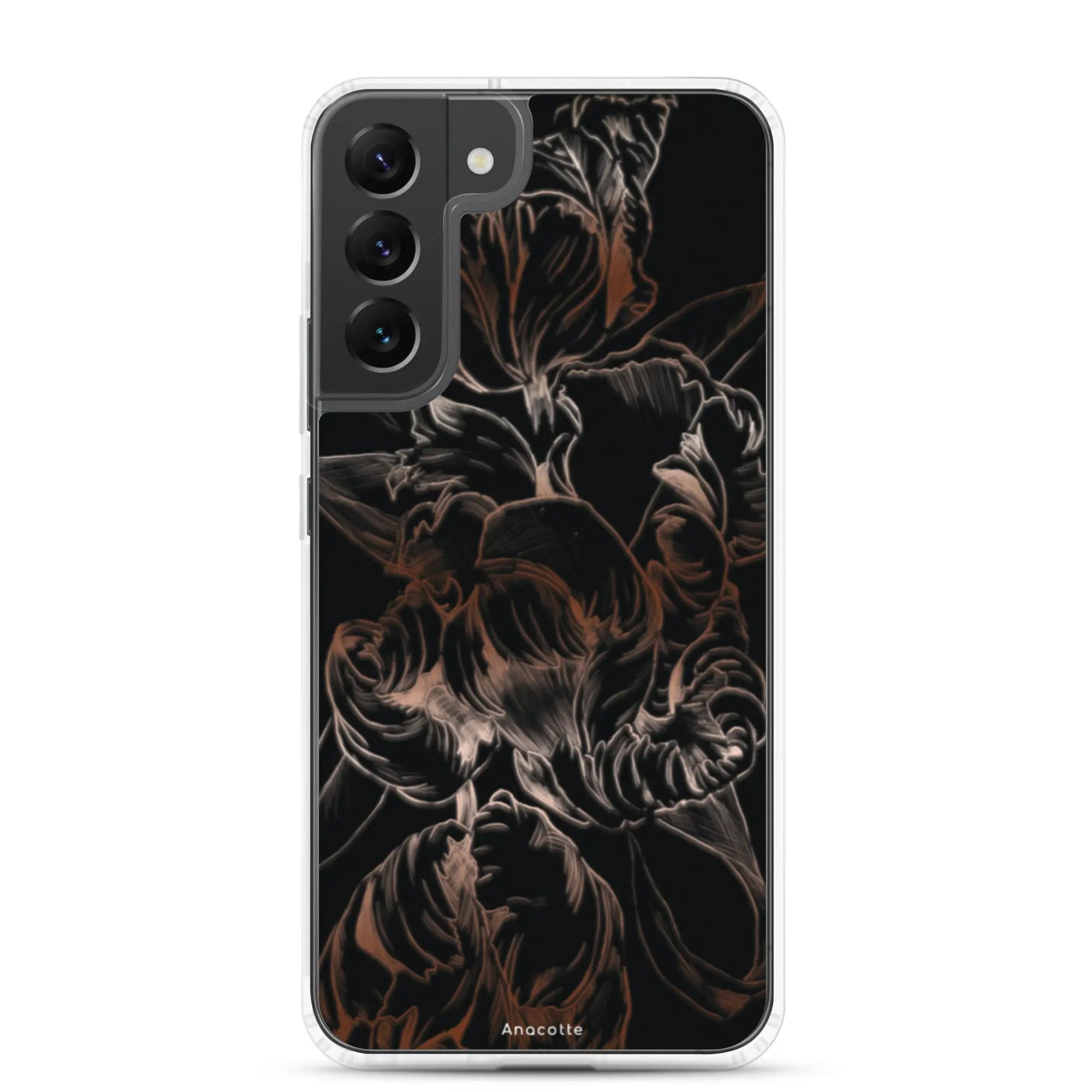 Anacotte Modern Simple Black Flower Leaf Samsung Case Anacotte