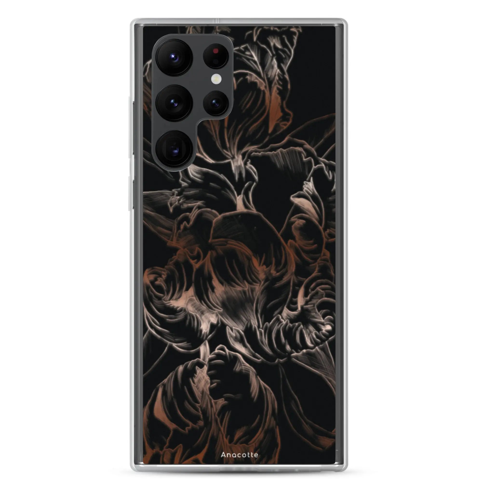 Anacotte Modern Simple Black Flower Leaf Samsung Case Anacotte