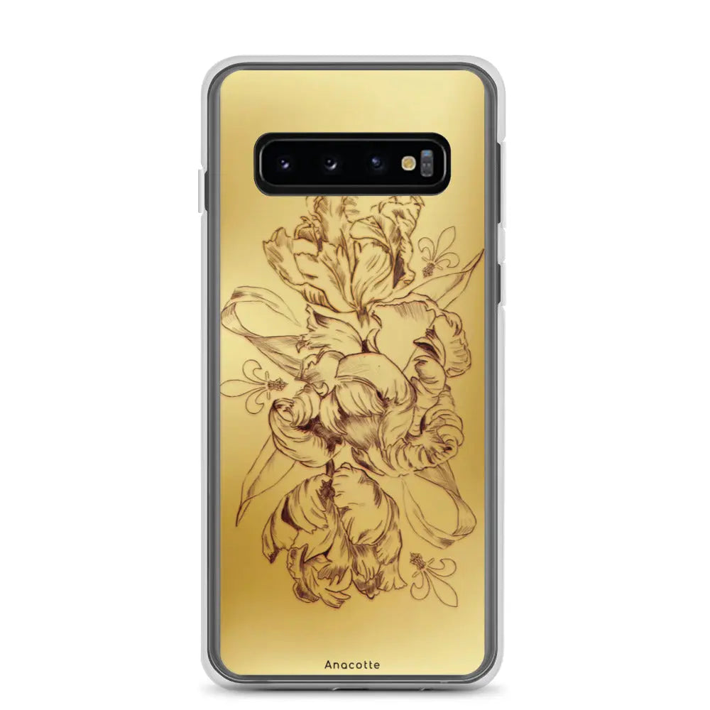 Anacotte Modern Simple gold Flower Leaf Samsung Case Anacotte