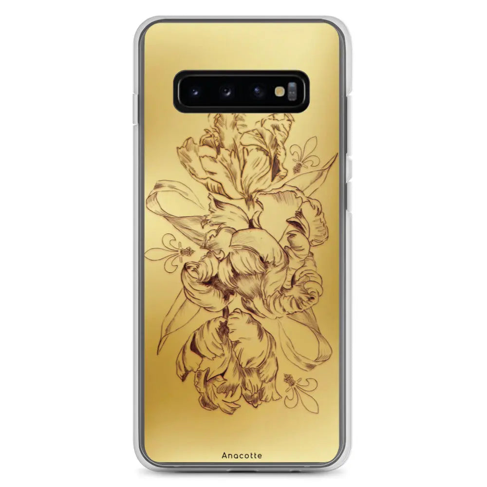 Anacotte Modern Simple gold Flower Leaf Samsung Case Anacotte