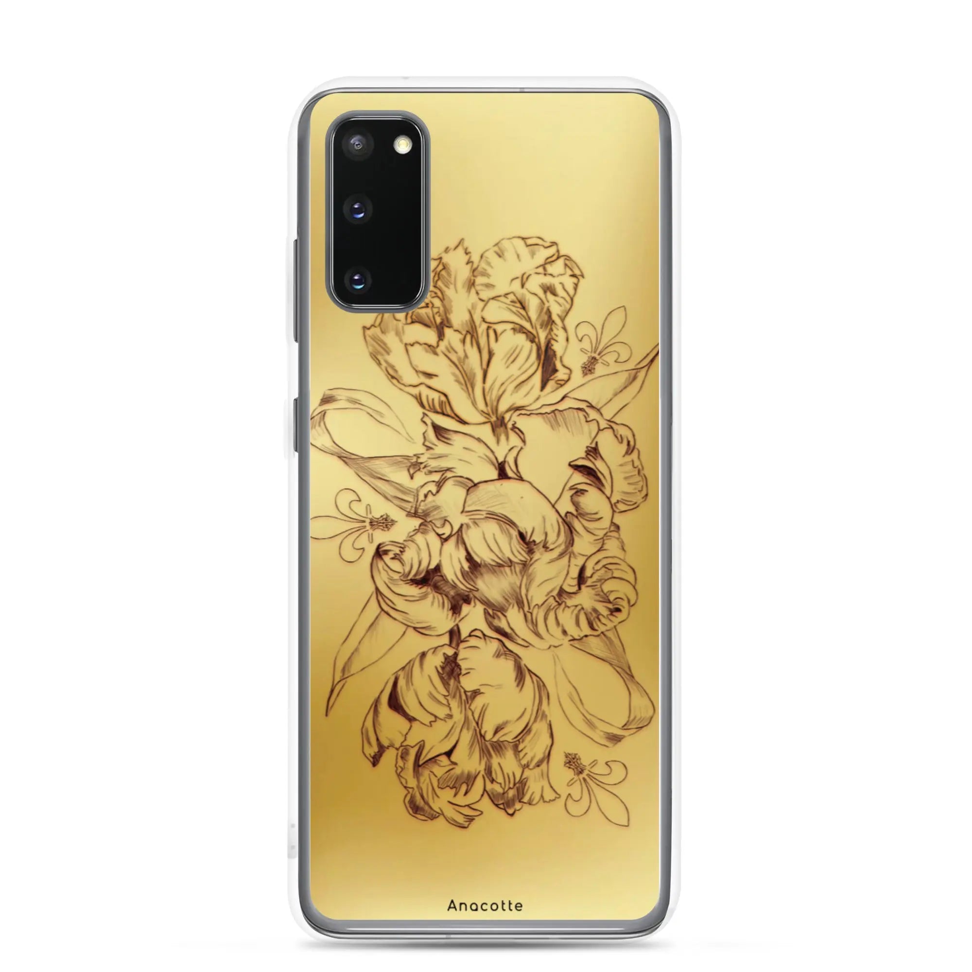 Anacotte Modern Simple gold Flower Leaf Samsung Case Anacotte