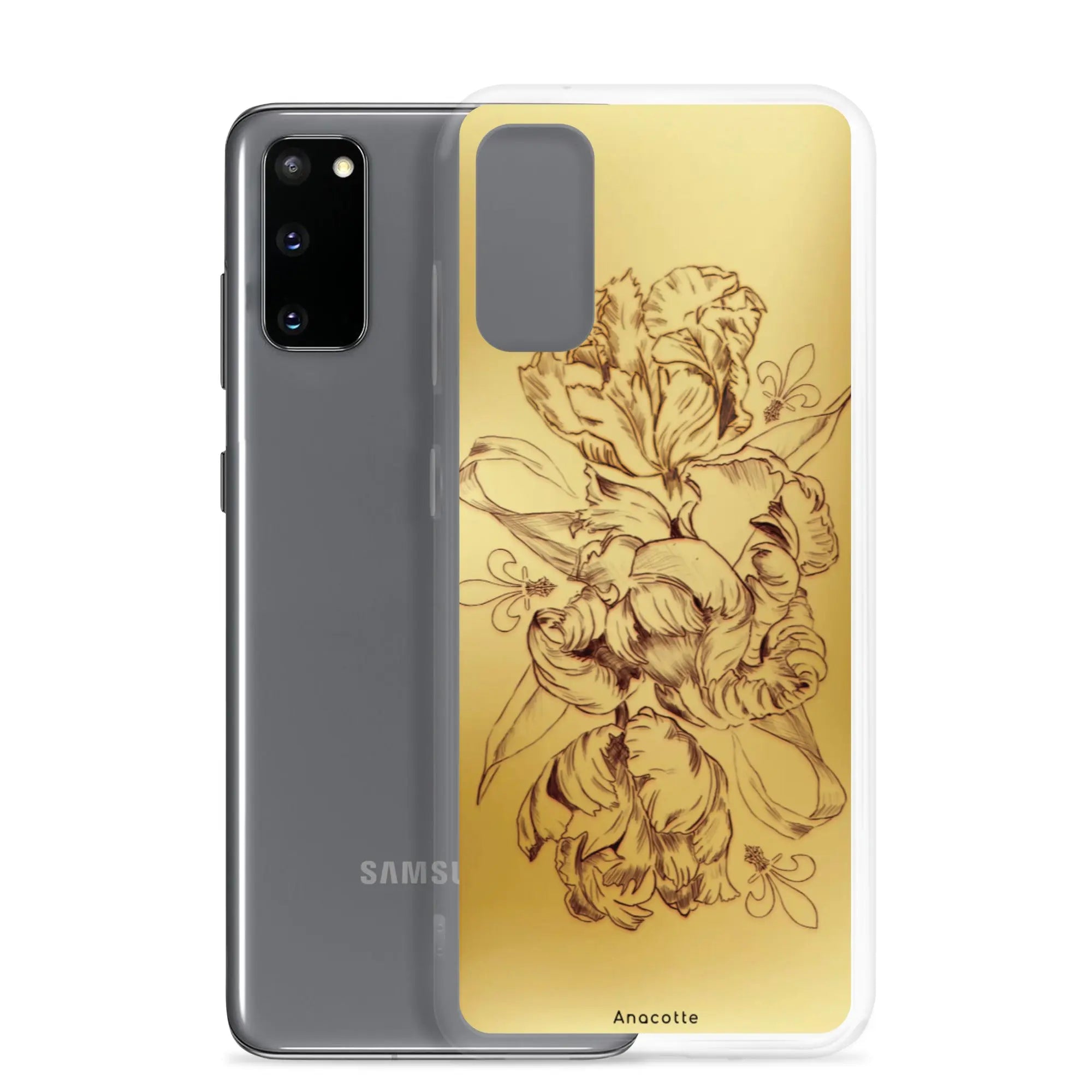 Anacotte Modern Simple gold Flower Leaf Samsung Case Anacotte