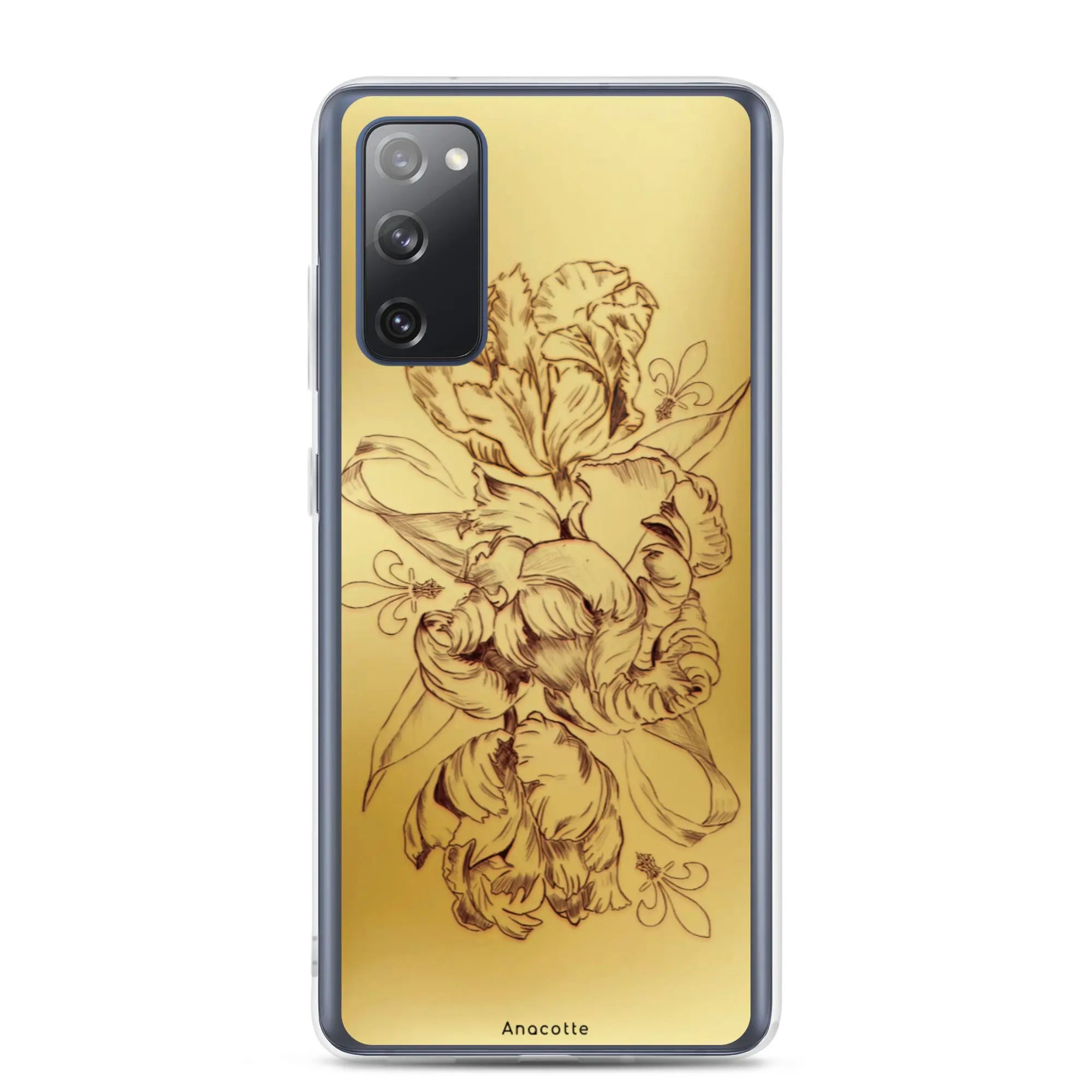 Anacotte Modern Simple gold Flower Leaf Samsung Case Anacotte