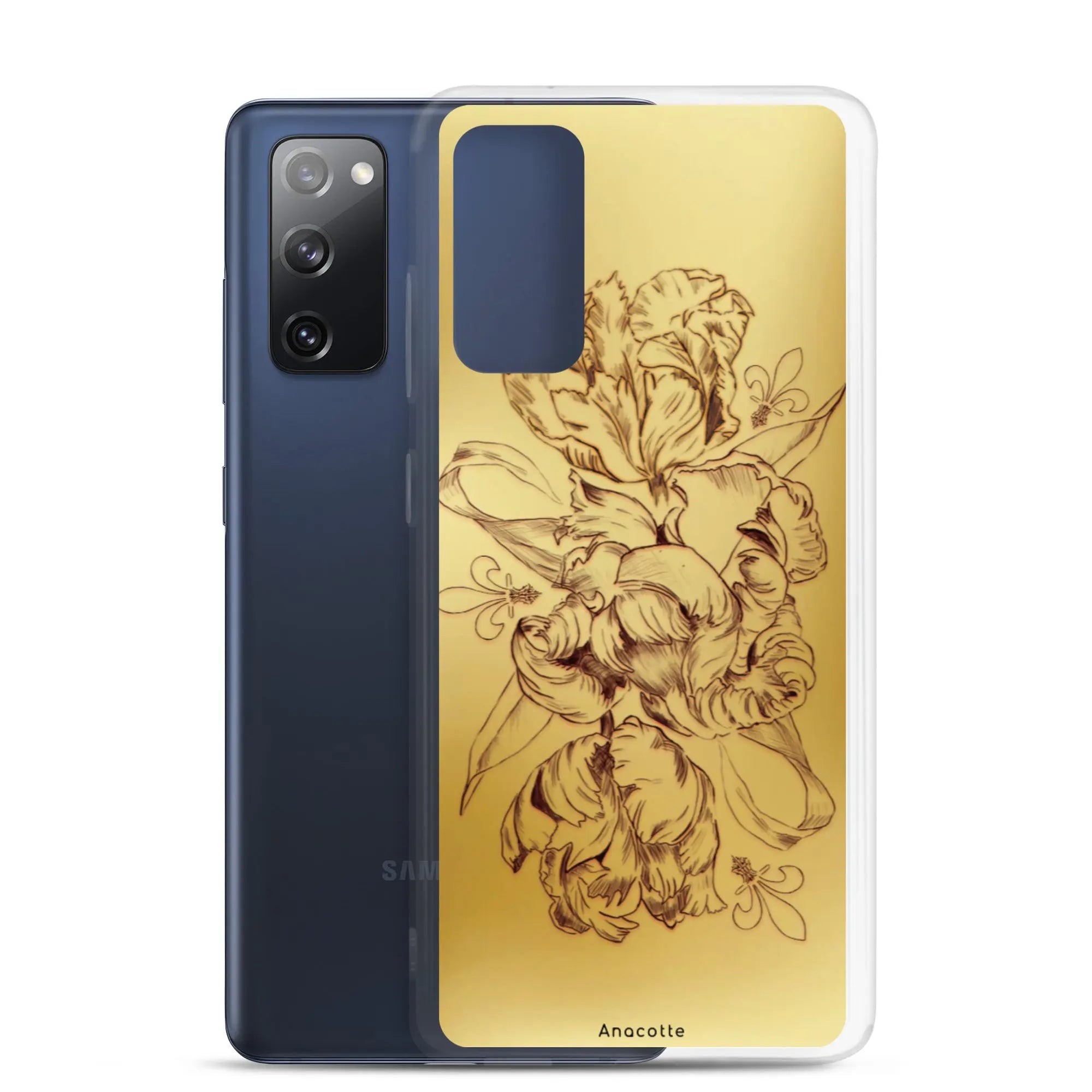 Anacotte Modern Simple gold Flower Leaf Samsung Case Anacotte