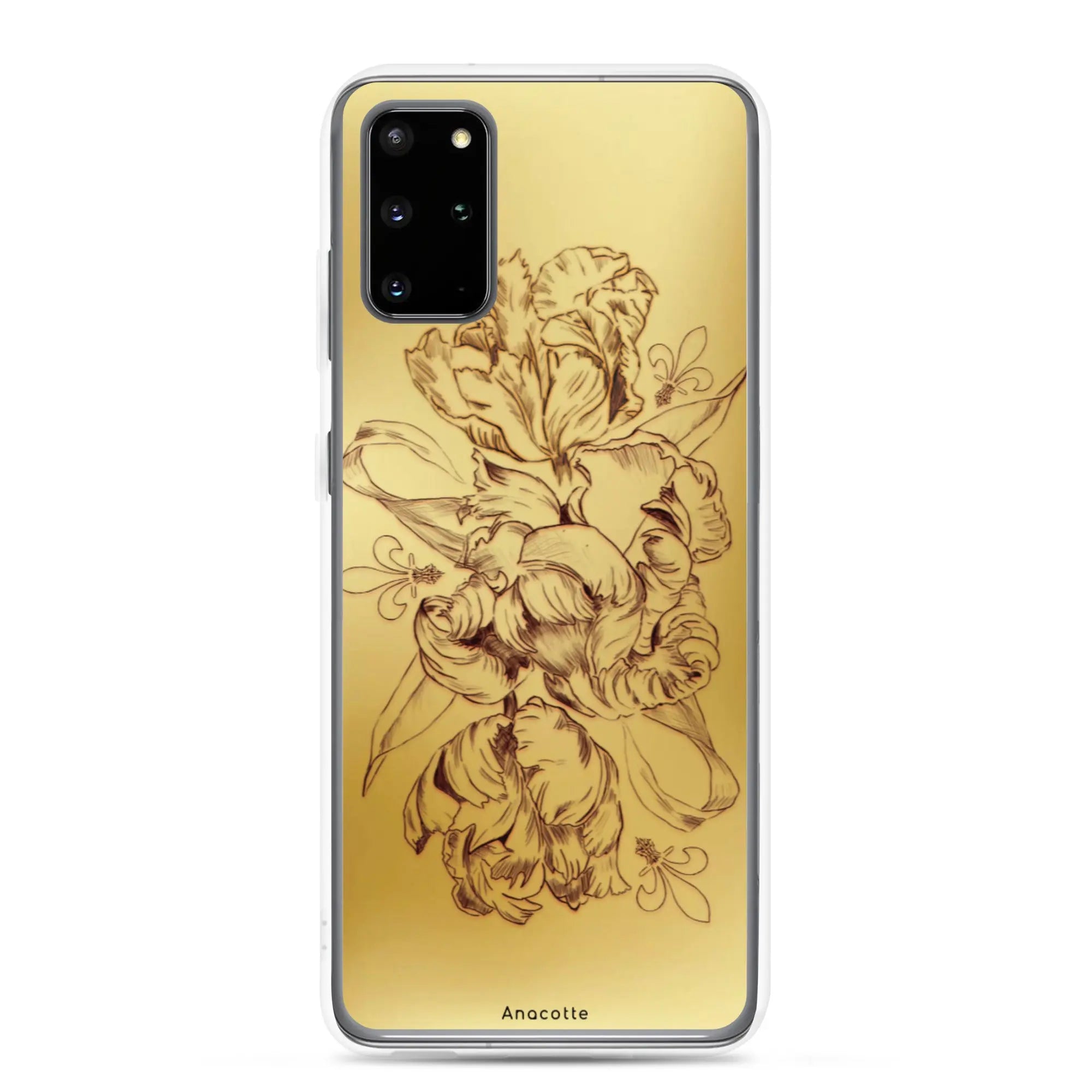 Anacotte Modern Simple gold Flower Leaf Samsung Case Anacotte