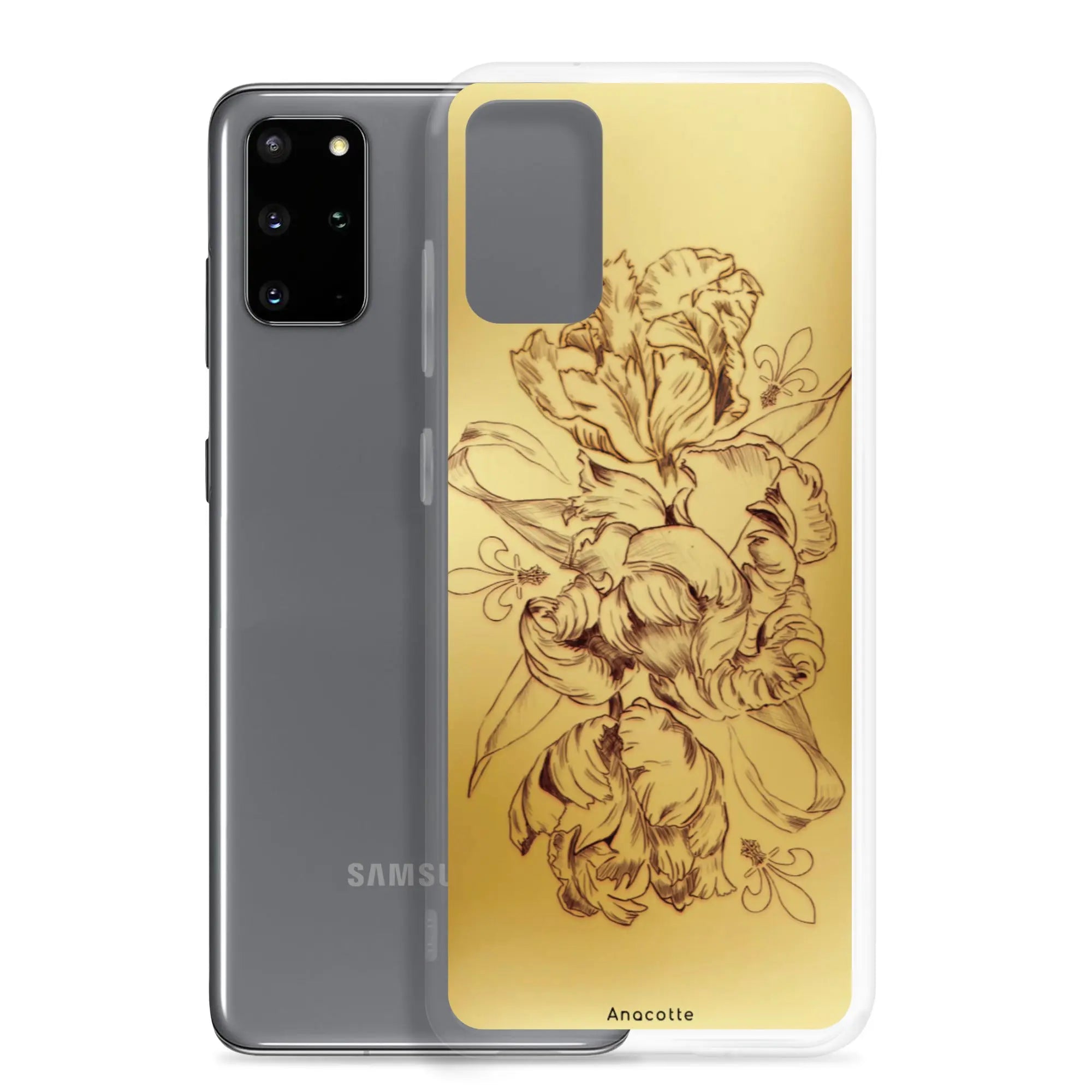 Anacotte Modern Simple gold Flower Leaf Samsung Case Anacotte