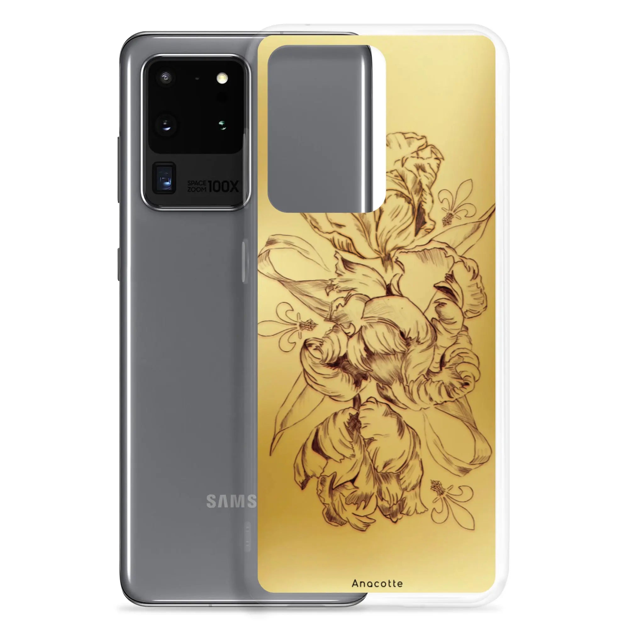 Anacotte Modern Simple gold Flower Leaf Samsung Case Anacotte