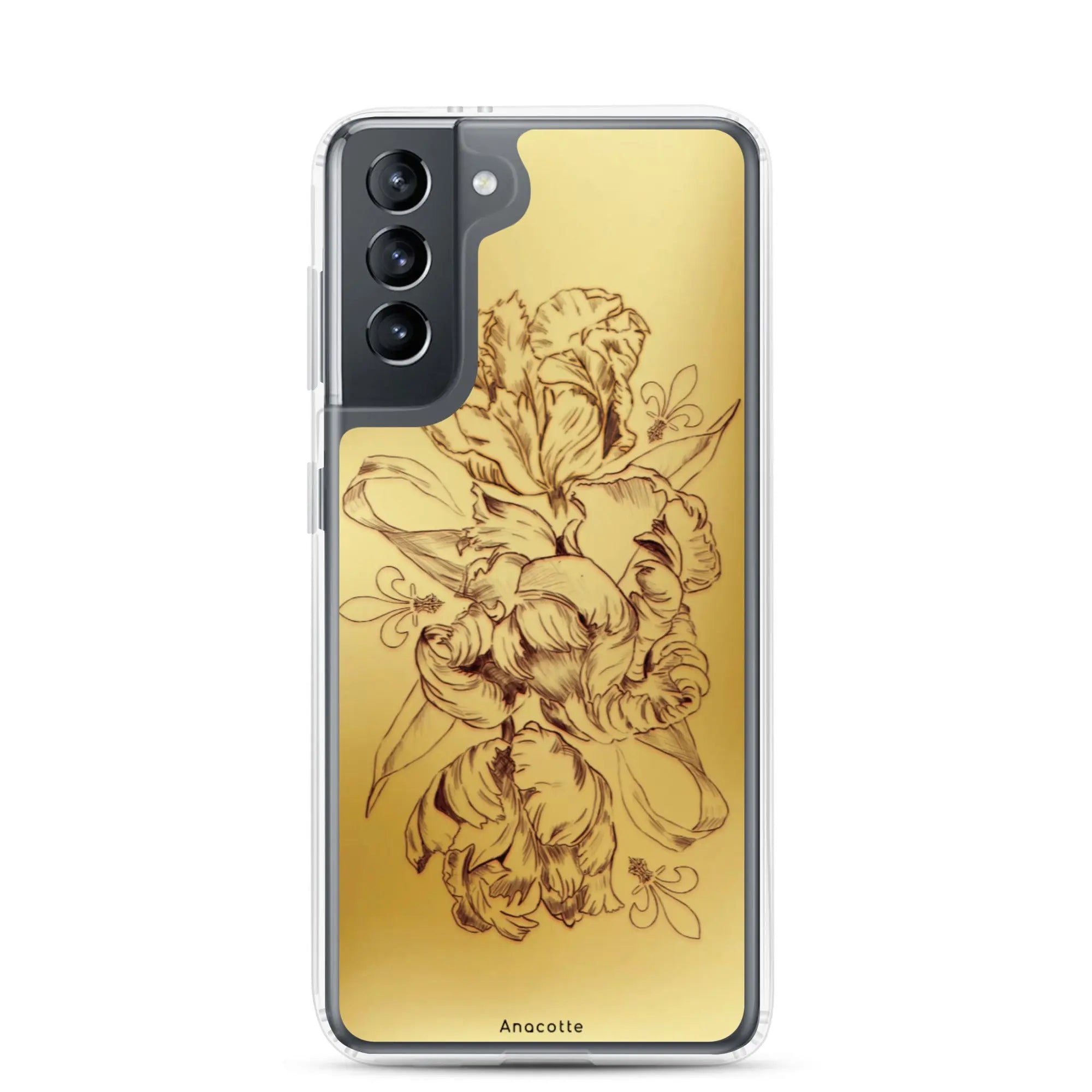 Anacotte Modern Simple gold Flower Leaf Samsung Case Anacotte