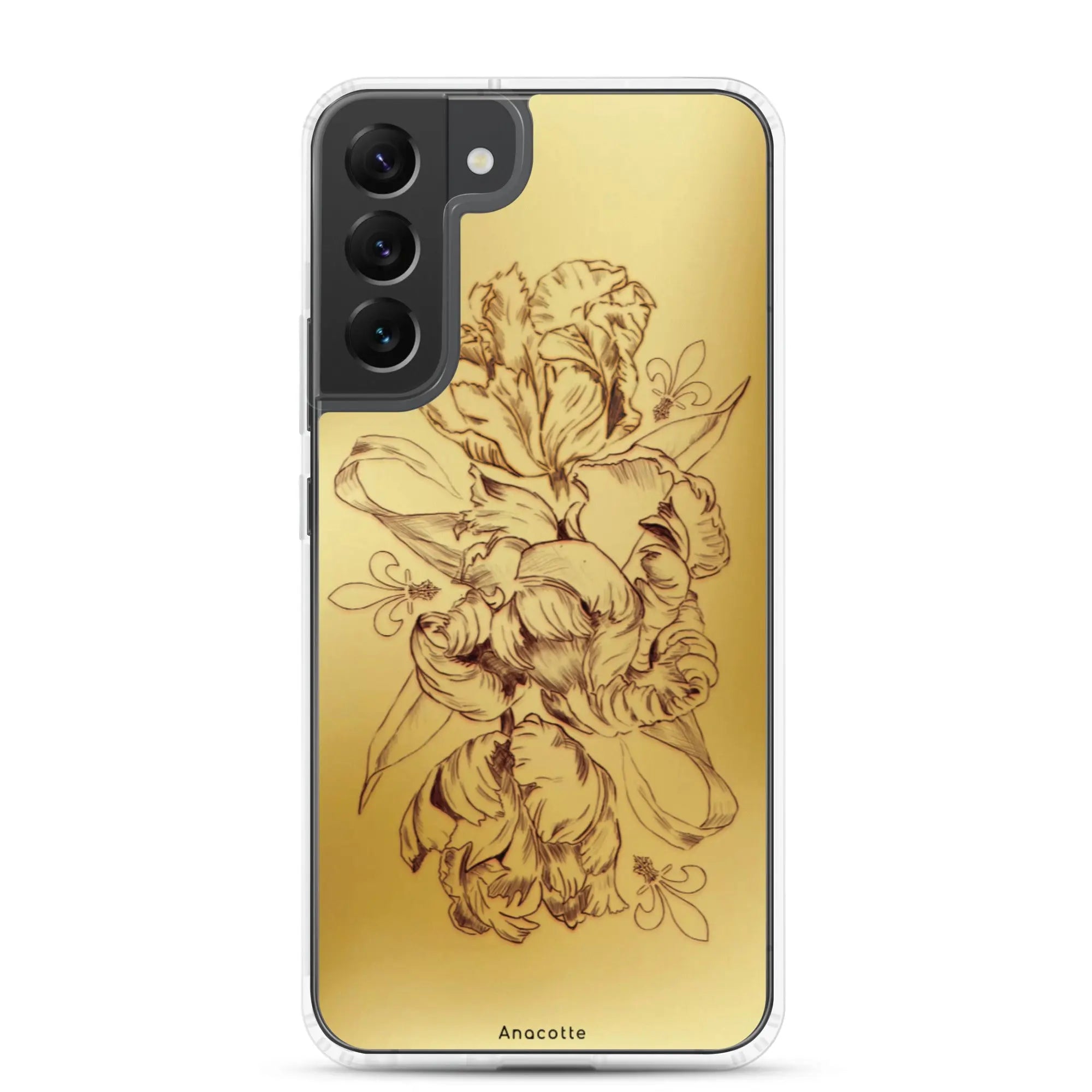 Anacotte Modern Simple gold Flower Leaf Samsung Case Anacotte