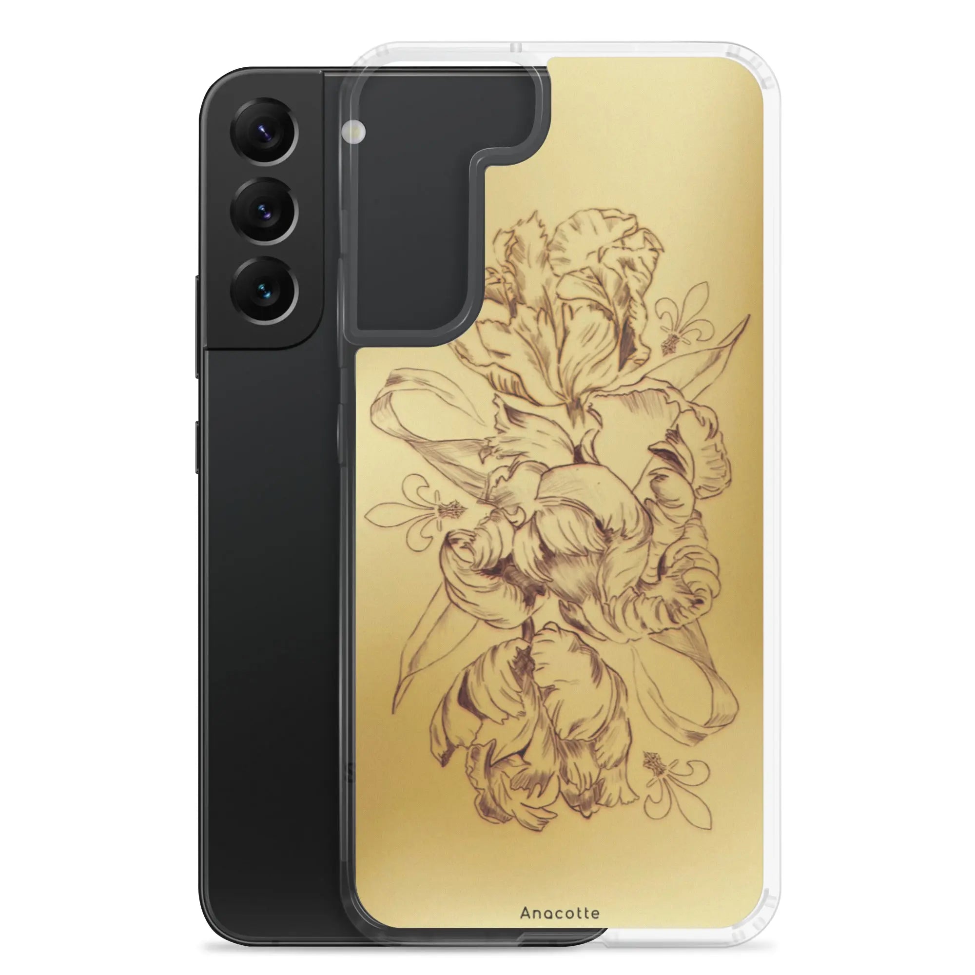 Anacotte Modern Simple gold Flower Leaf Samsung Case Anacotte