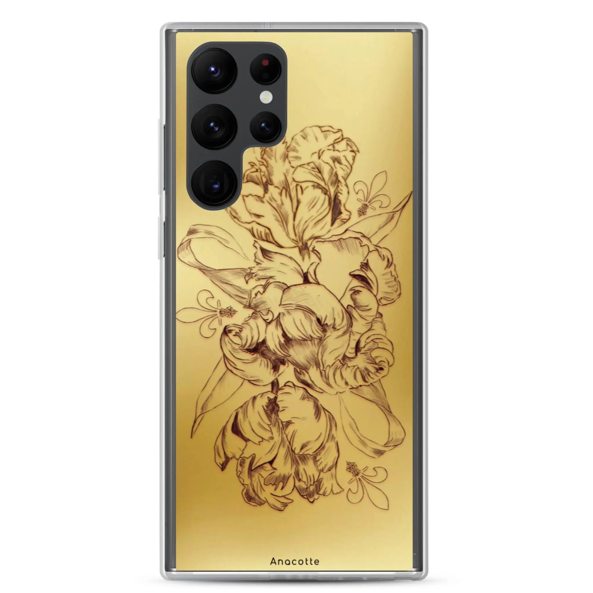 Anacotte Modern Simple gold Flower Leaf Samsung Case Anacotte