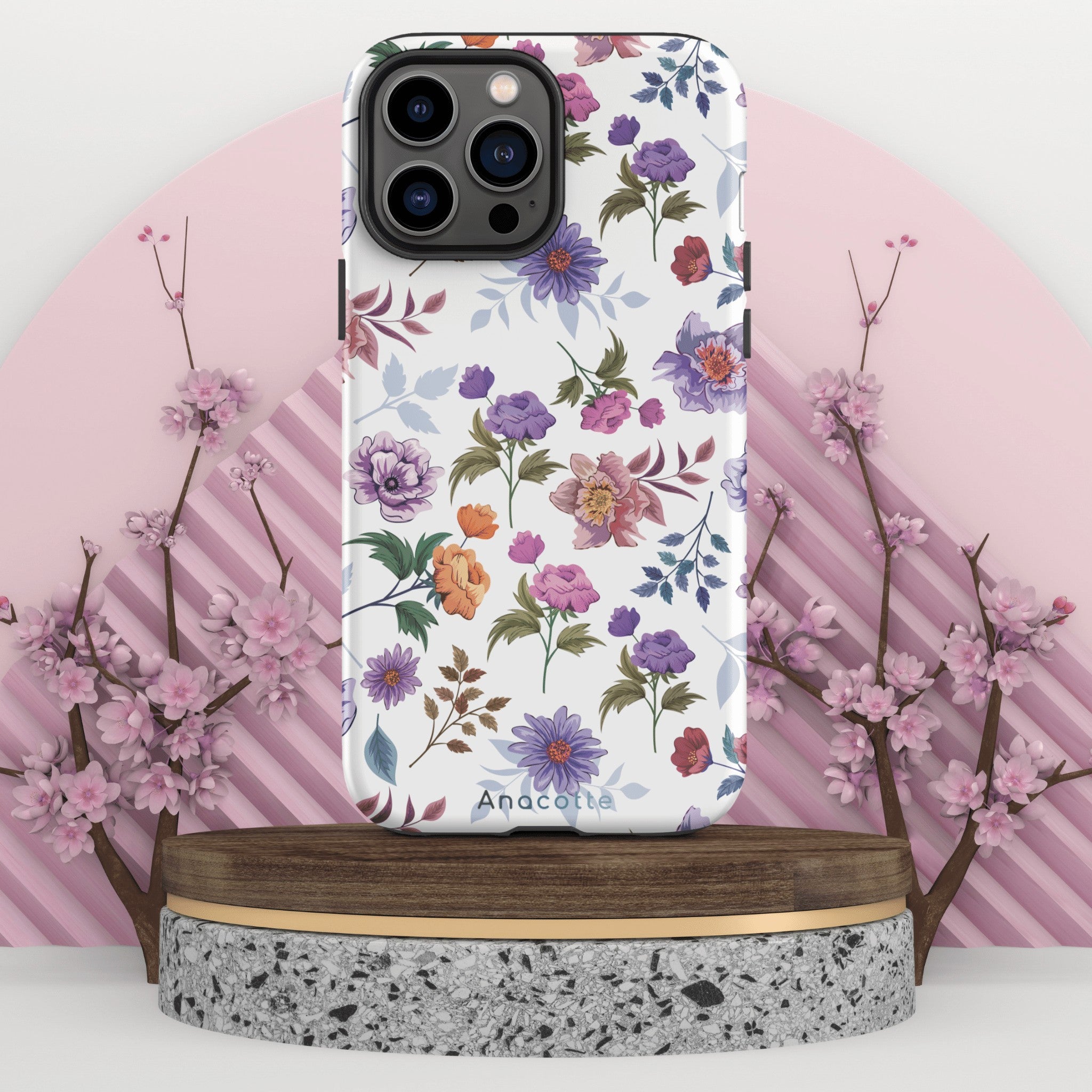 Anacotte Stylish Cute Floral iPhone Case Anacotte