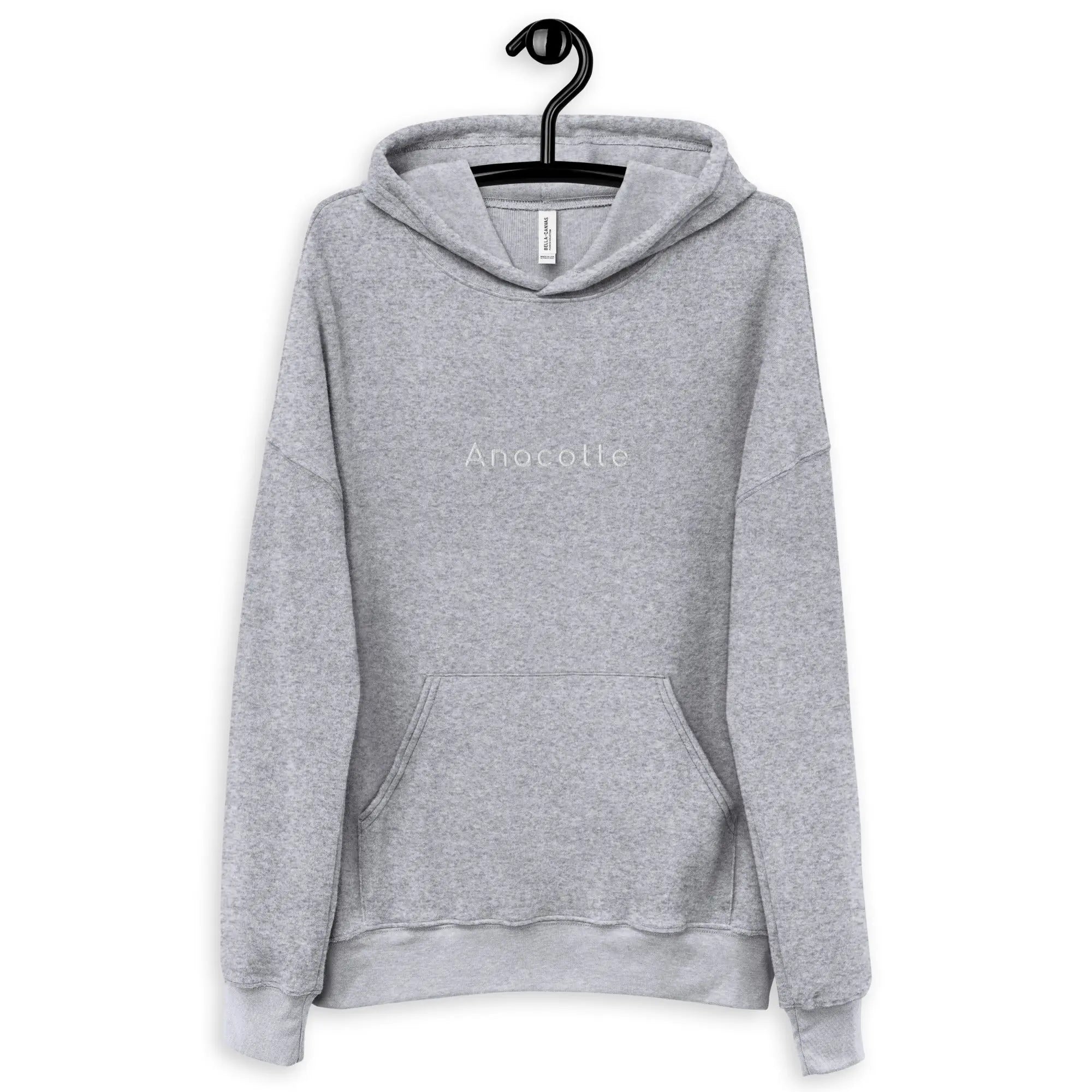 Anacotte Unisex sueded fleece hoodie white Anacotte