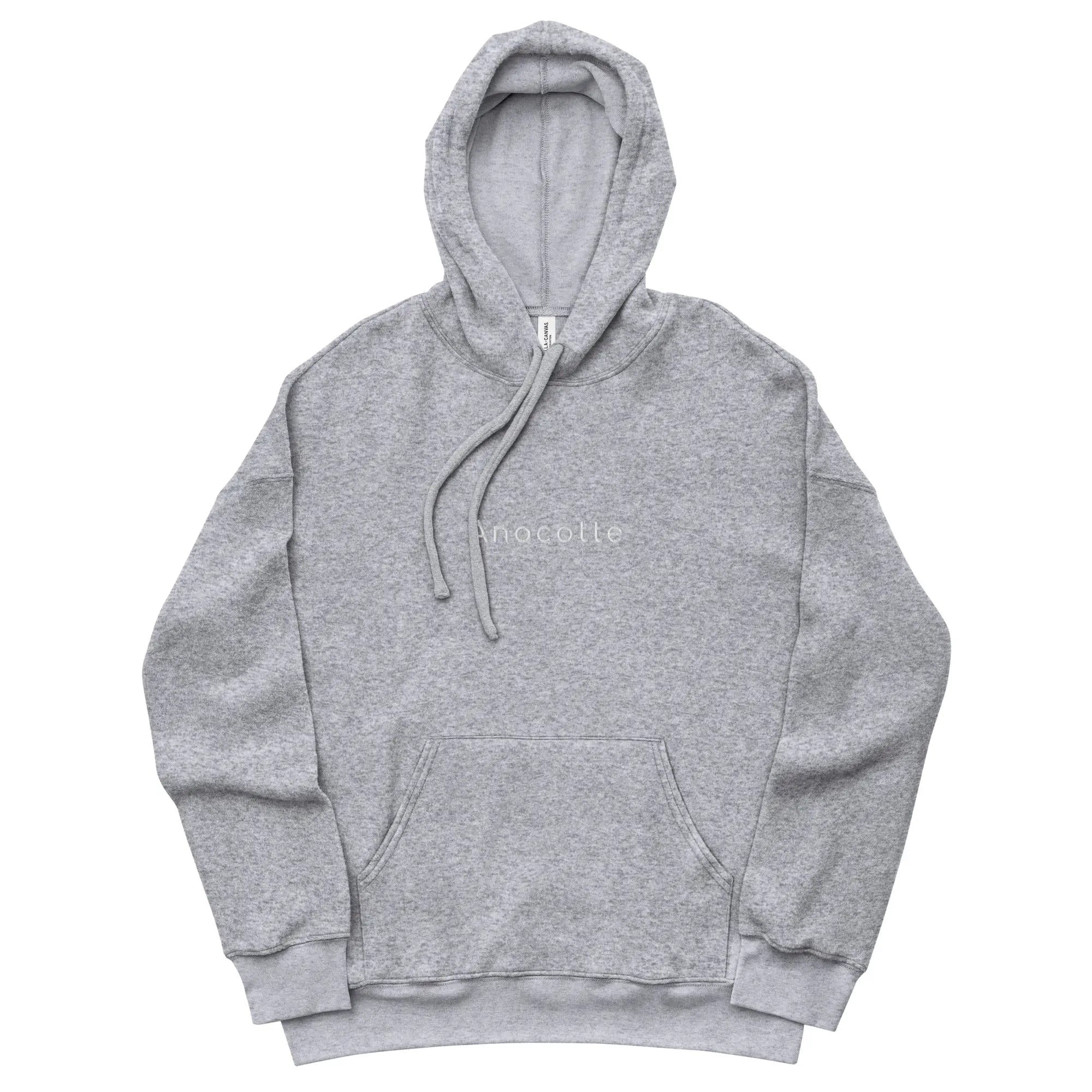 Anacotte Unisex sueded fleece hoodie white Anacotte