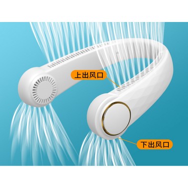 Hanging neck fan usb small fan portable mini portable outdoor silent lazy hanging neck big wind bladeless fan Anacotte
