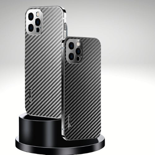 Luxury Carbon Fiber Stainless Steel Phone Case Anacotte