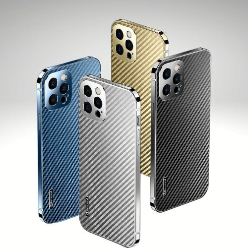 Luxury Carbon Fiber Stainless Steel Phone Case Anacotte