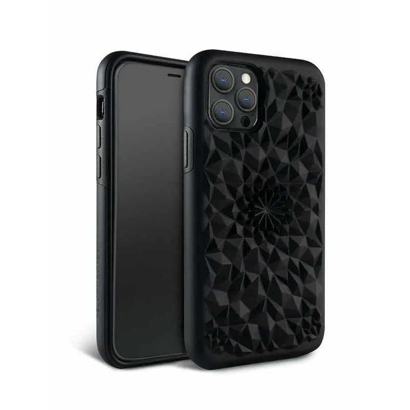 Matte Black Kaleidoscope iPhone Case Anacotte