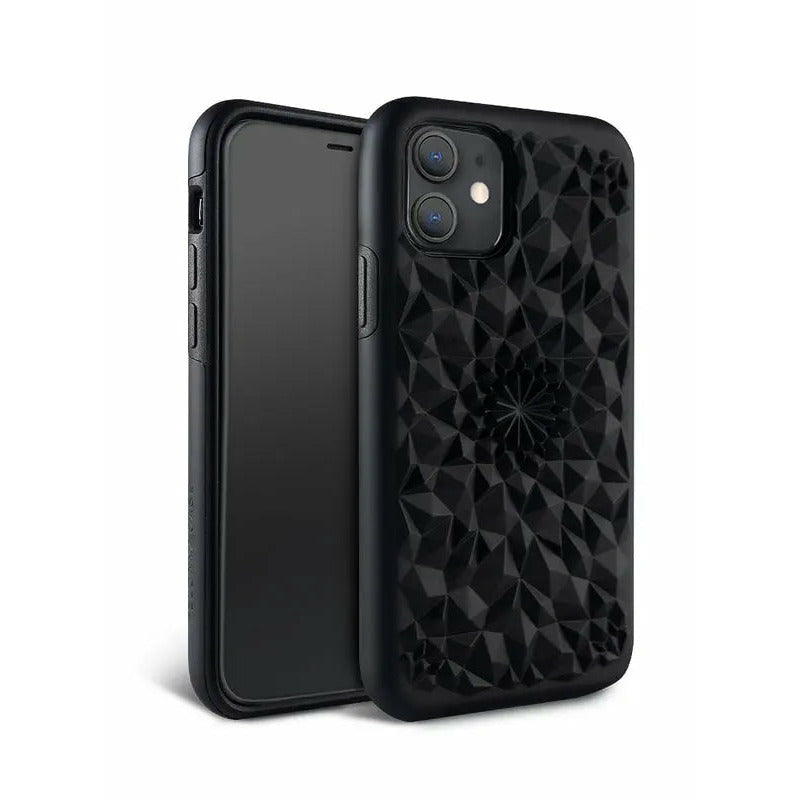 Matte Black Kaleidoscope iPhone Case Anacotte