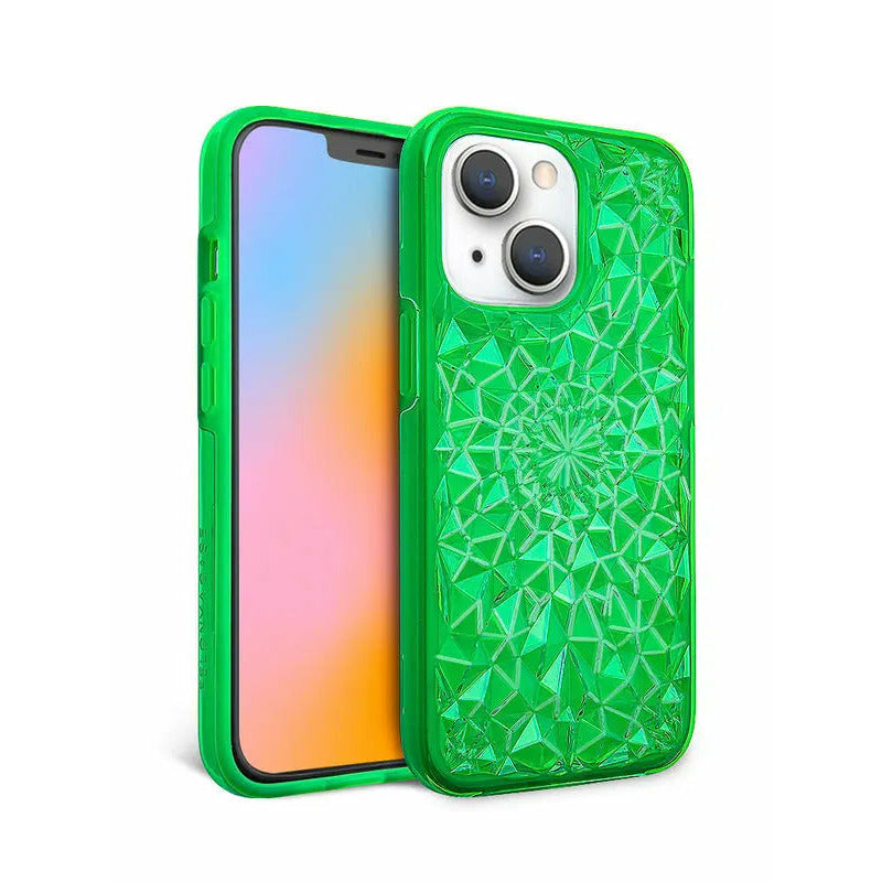 Neon Green Kaleidoscope iPhone Case Anacotte