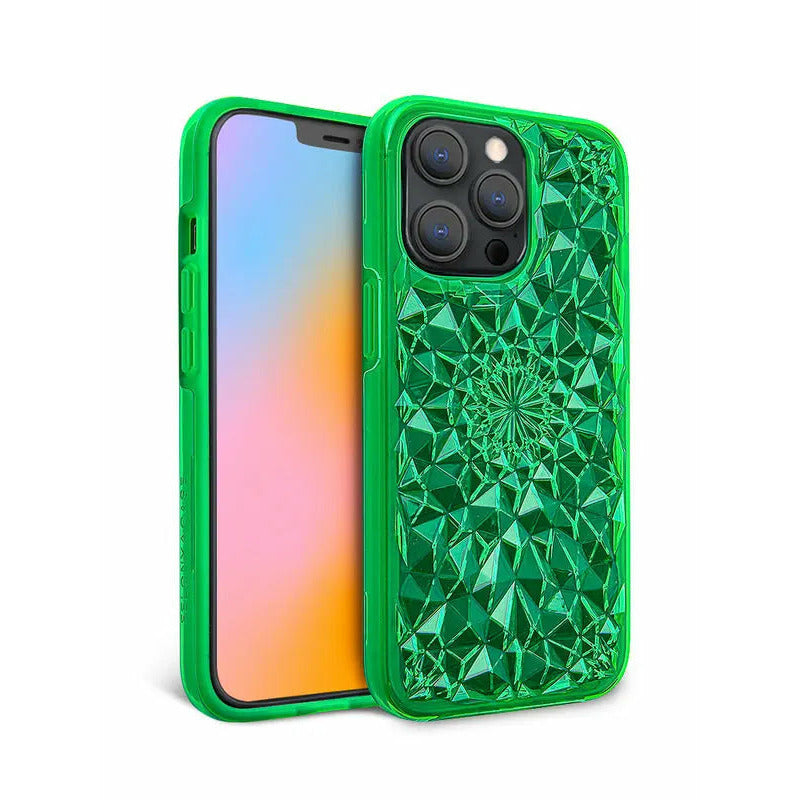 Neon Green Kaleidoscope iPhone Case Anacotte