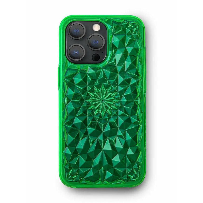 Neon Green Kaleidoscope iPhone Case Anacotte