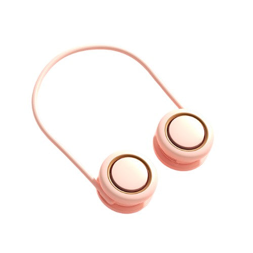 New usb storage hanging neck fan outdoor sports folding telescopic student portable mute lazy hanging neck fan Anacotte