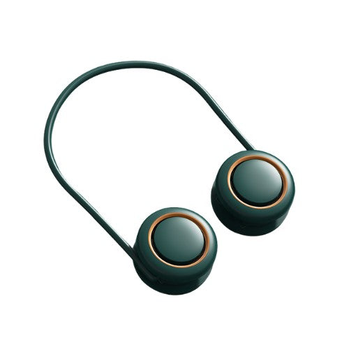 New usb storage hanging neck fan outdoor sports folding telescopic student portable mute lazy hanging neck fan Anacotte