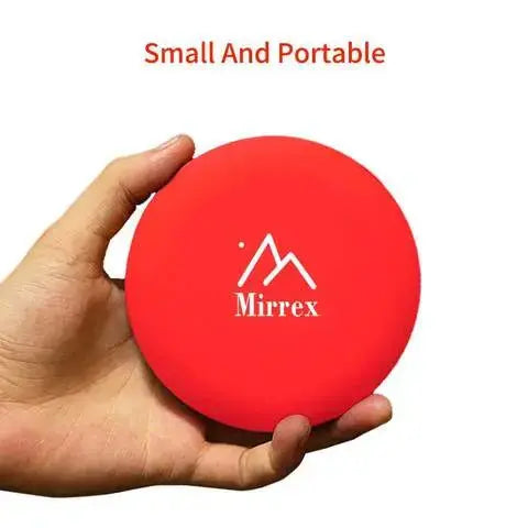 Portable lighted makeup mirror with Wireless Charging Base Mirrex