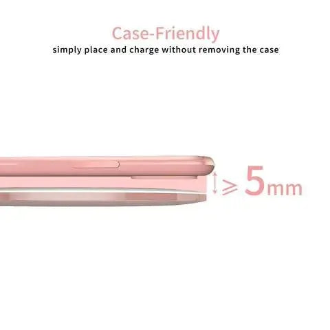 Portable lighted makeup mirror with Wireless Charging Base Mirrex