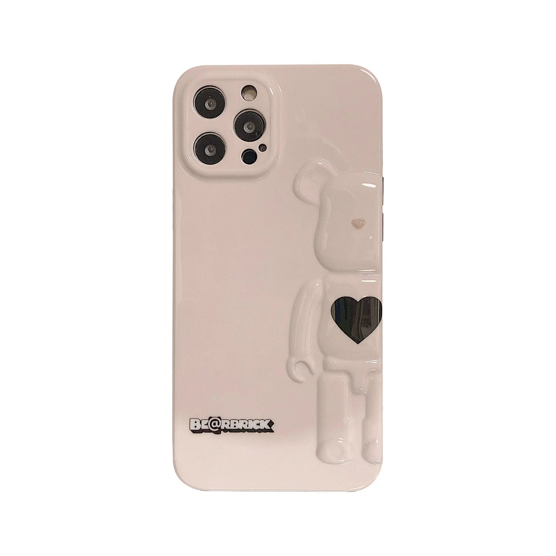 Smudged pink yellow blue bear suitable for Apple iPhone13pro max anti-fall 11/12 mobile phone shell xsmax/xr tide Anacotte